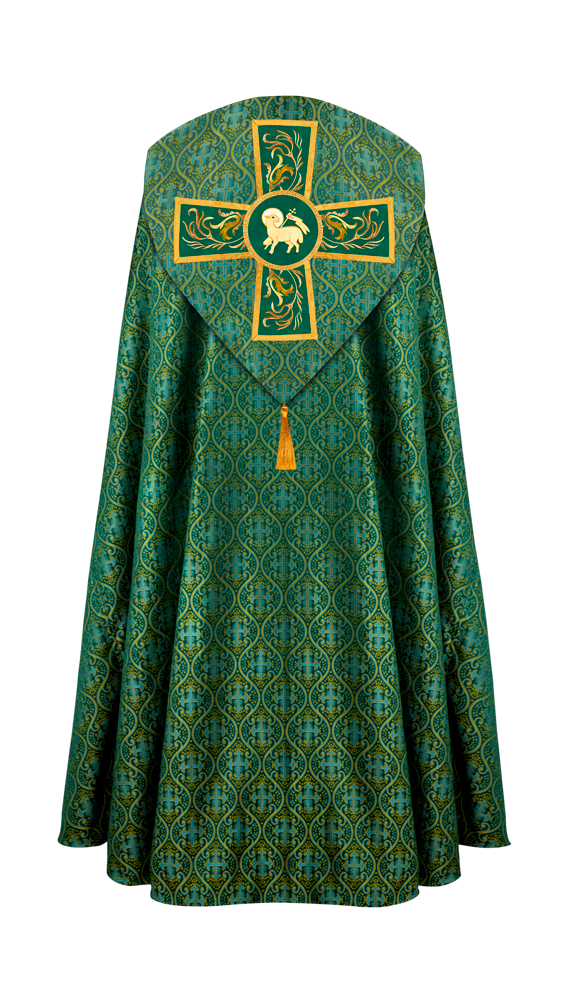 GOTHIC COPE EXECUTED WITH EMBROIDERED ORPHREY