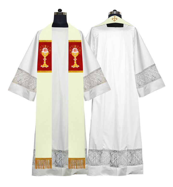 Solemn clergy overlay stole