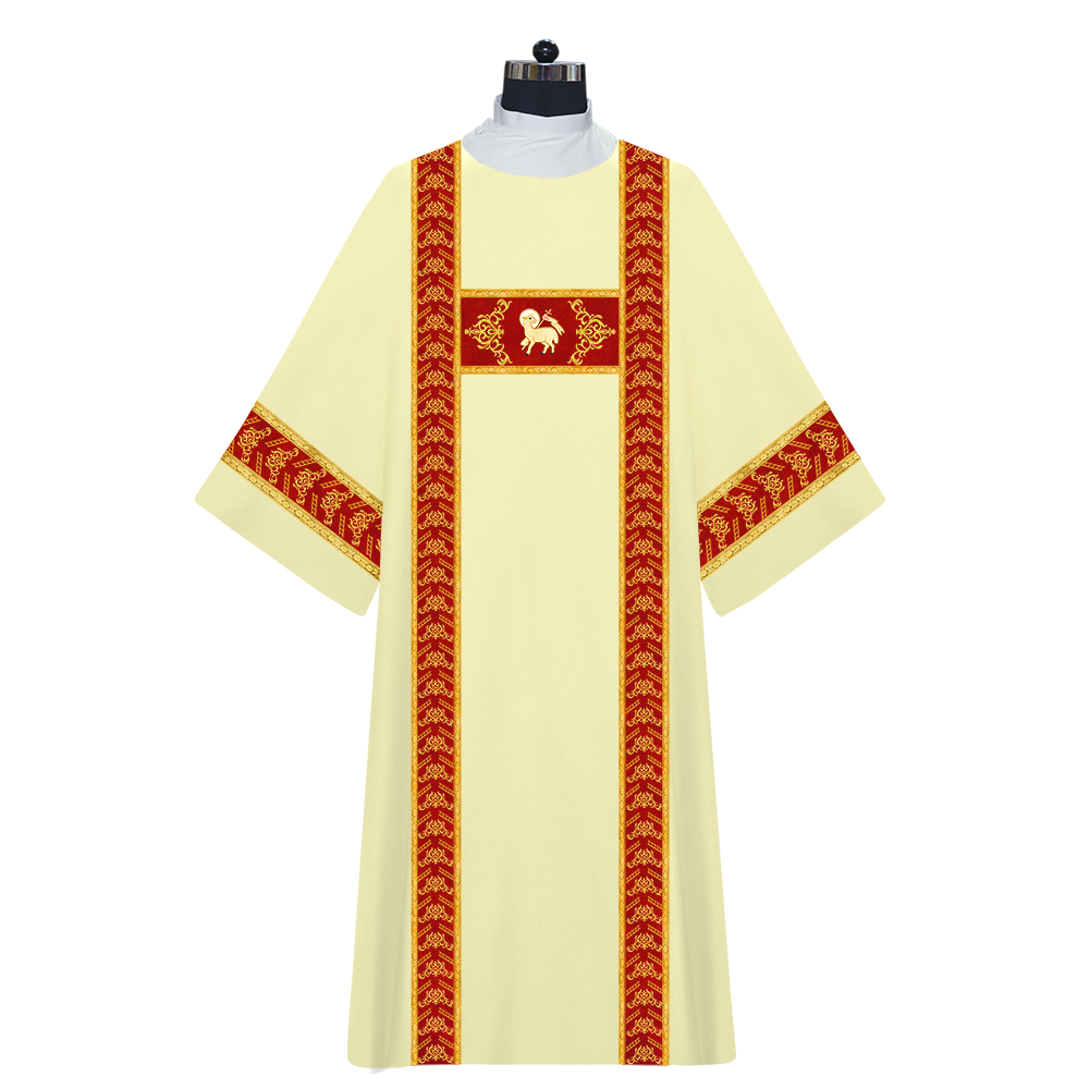 Dalmatics with adorned embroidery