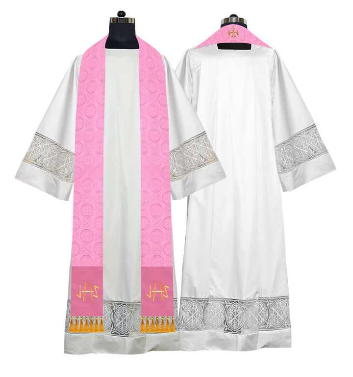 Ordination Stole with Embroidered Spiritual Motif