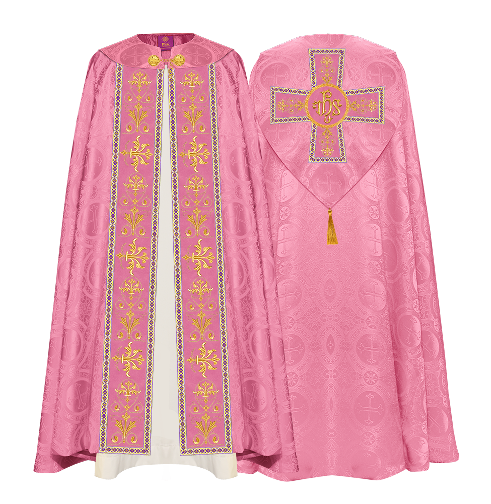 GOTHIC COPE VESTMENTS WITH COLOUR TRIMS