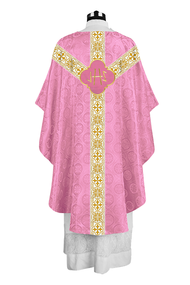 Gothic Chasuble with Woven Braided Orphrey Detailing