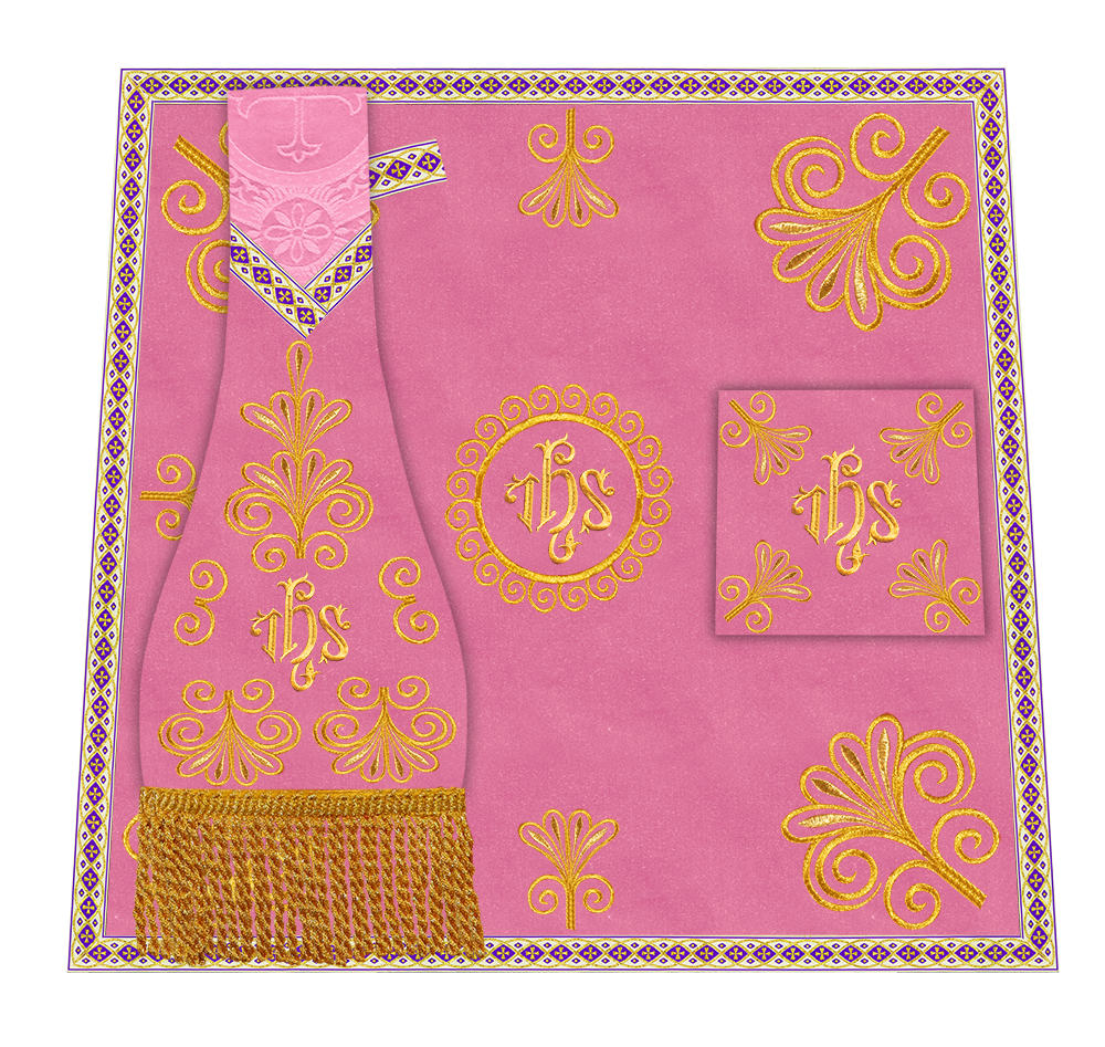 Ornate Embroidery Mass Set with Motif