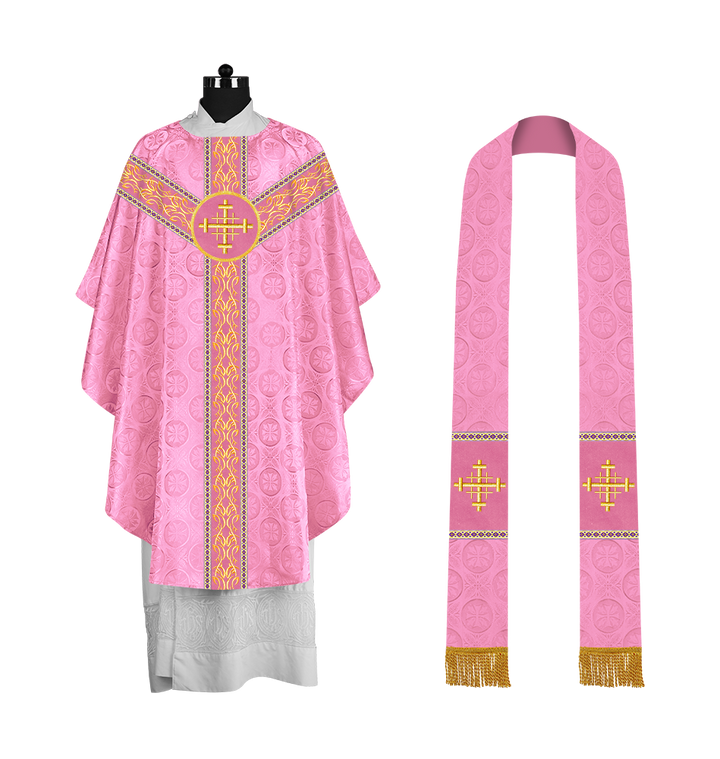 Gothic Chasuble with Y-type Embroidered Orphrey