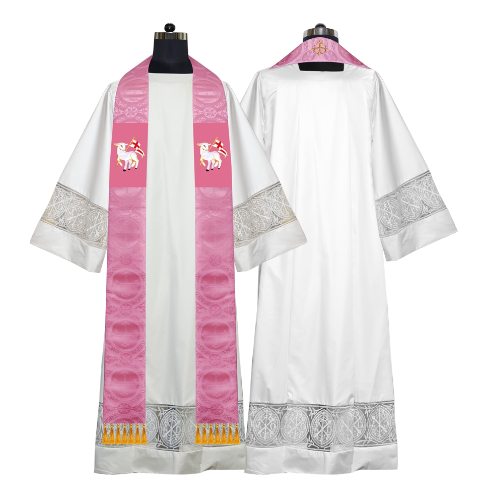 Embroidered Priest Stole with Motif