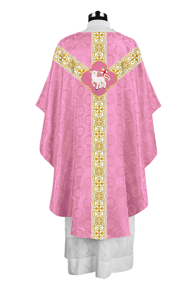 Gothic Chasuble with Woven Braided Orphrey Detailing