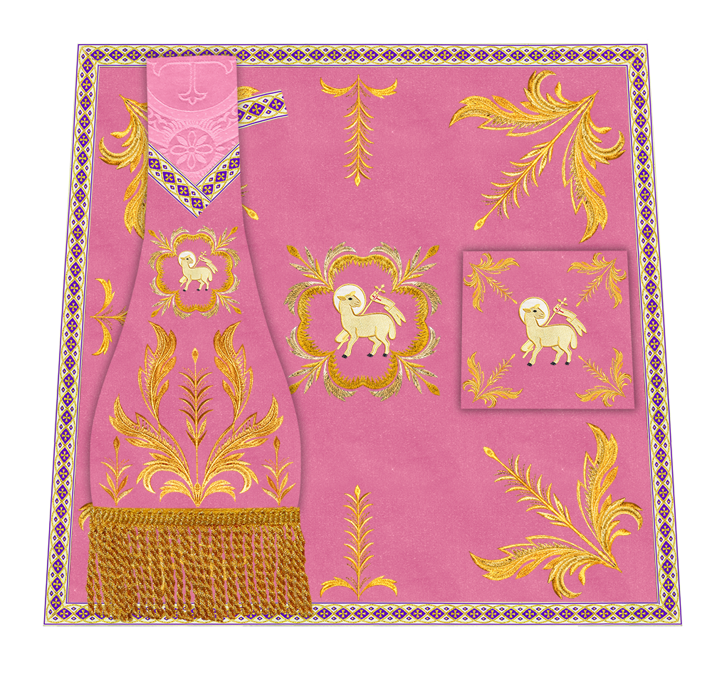 Mass Set Vestment with Embroidery Trims