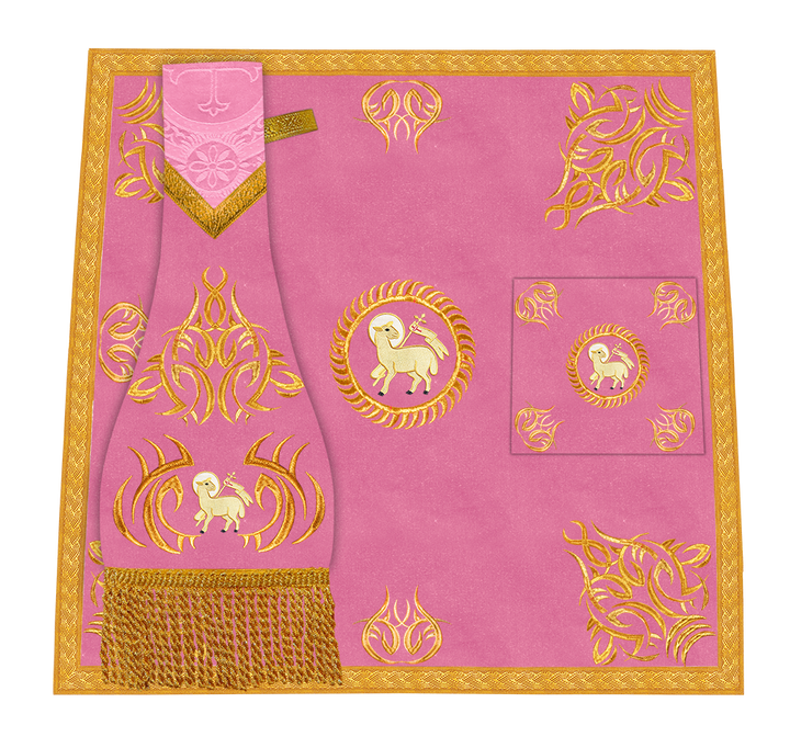 Marvelous mass set with Golden Embroidery - Angelic collection