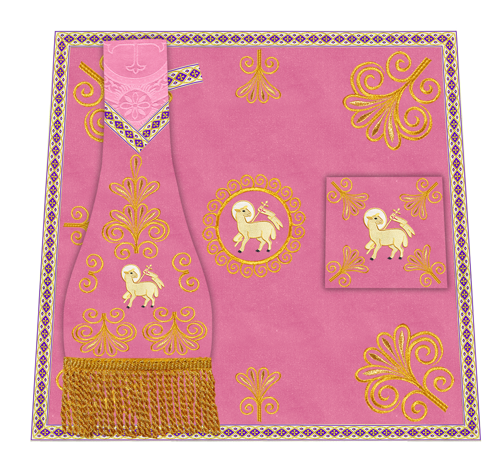 Ornate Embroidery Mass Set with Motif