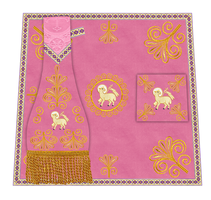 Ornate Embroidery Mass Set with Motif