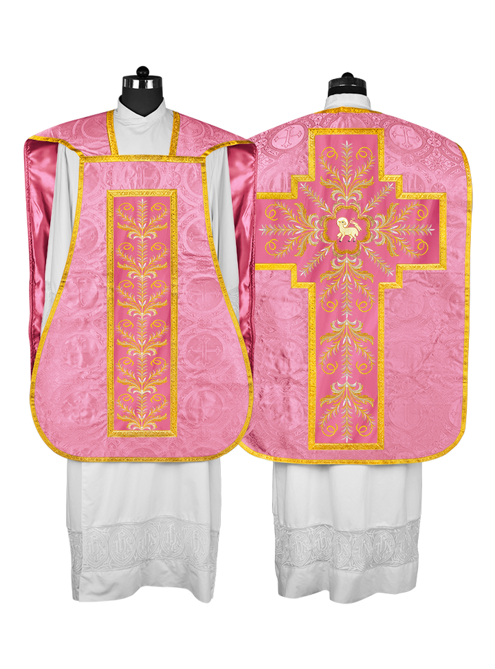 Chasuble Roman Fiddleback Vestment - Sanctus Collection