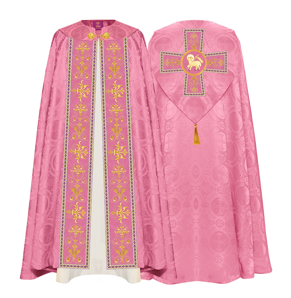 GOTHIC COPE VESTMENTS WITH COLOUR TRIMS