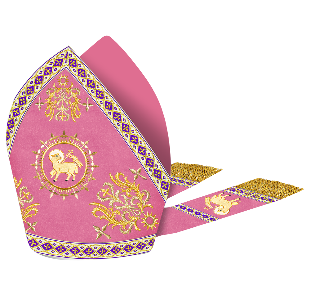 Mitre Vestment with Motif and Embroidery Trims