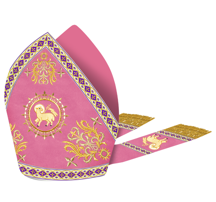 Mitre Vestment with Motif and Embroidery Trims