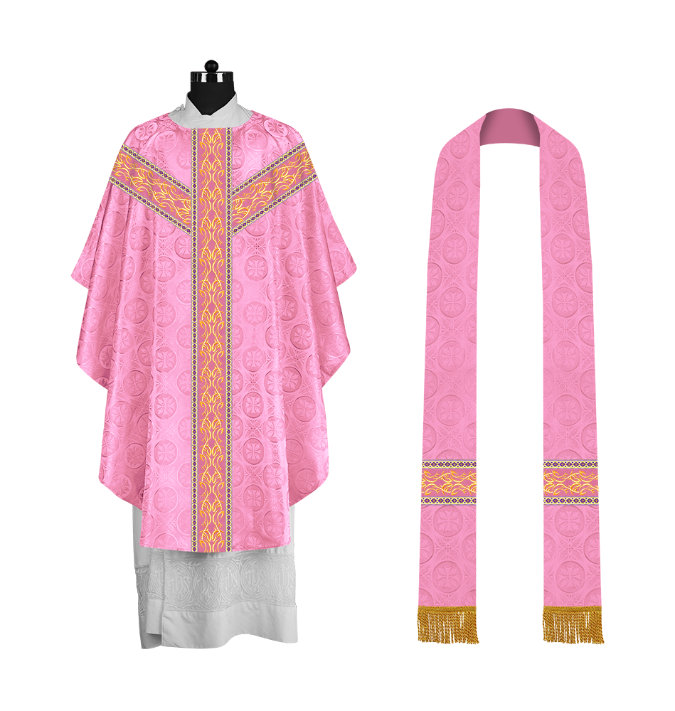 Gothic Chasuble with Y-type Embroidered Orphrey