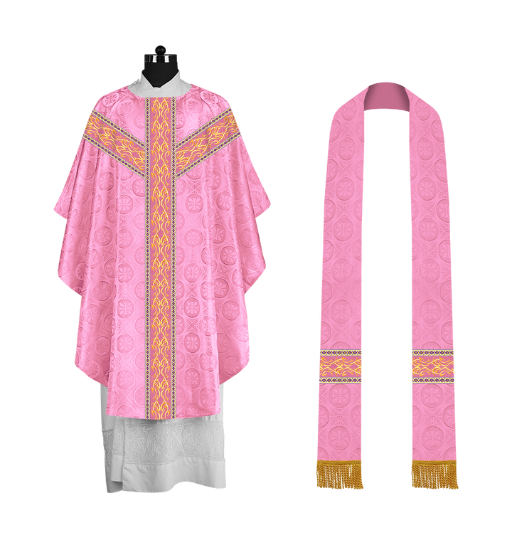 Gothic Chasuble with Y-type Embroidered Orphrey