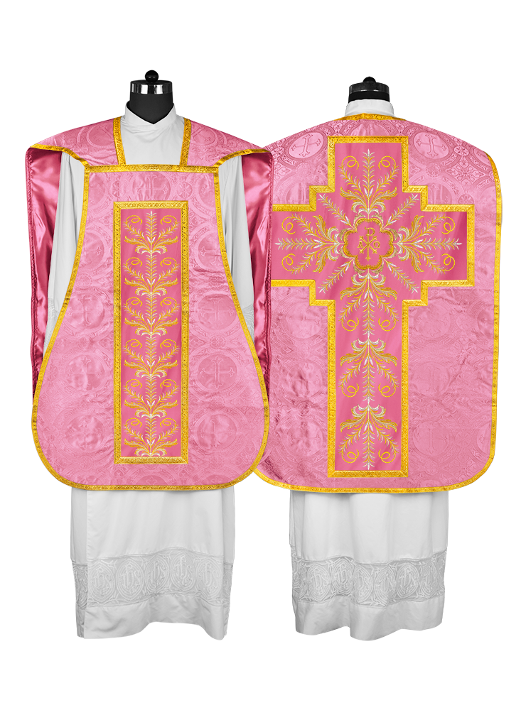 Chasuble Roman Fiddleback Vestment - Sanctus Collection