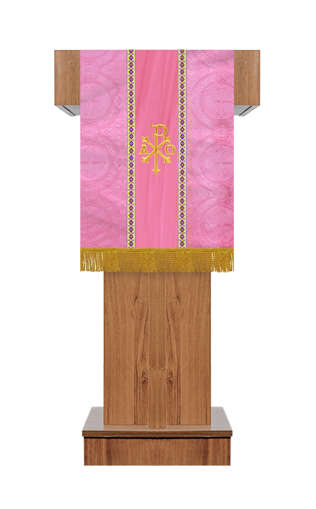 Pulpit/Lectern with Spiritual Motif and Trims