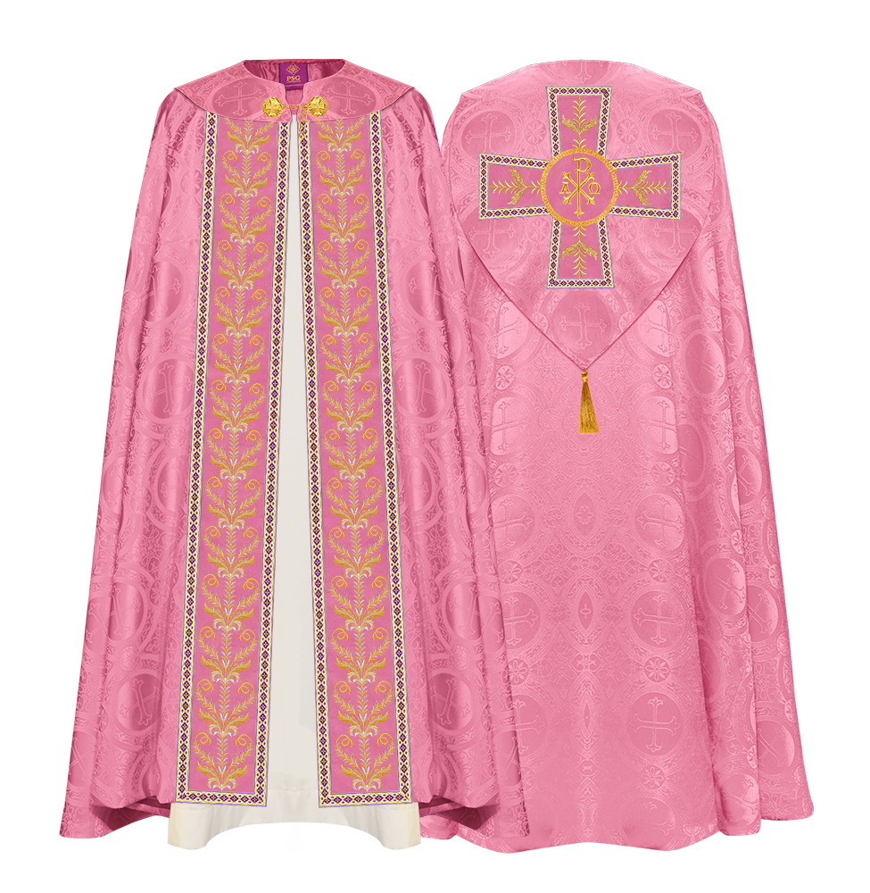 GOTHIC COPE VESTMENTS ADORNED WITH DETAILED BRAIDS