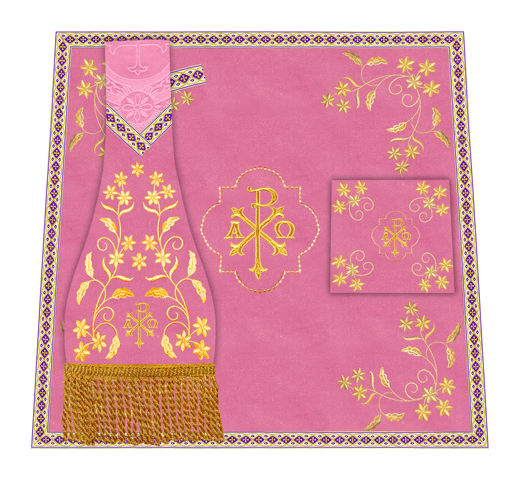 Floral Embroidery Spiritual Mass Set