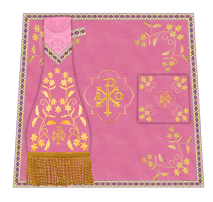 Floral Embroidery Spiritual Mass Set