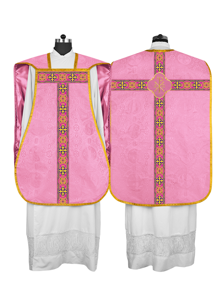 Roman Fiddleback with Woven Braided Trims