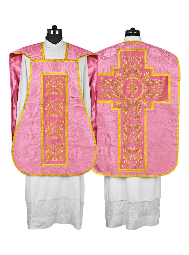 Roman embroidered chasuble vestment - Contemporary collection