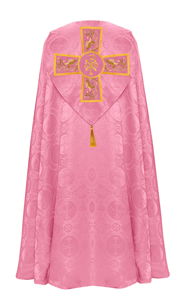 GOTHIC COPE EXECUTED WITH EMBROIDERED ORPHREY