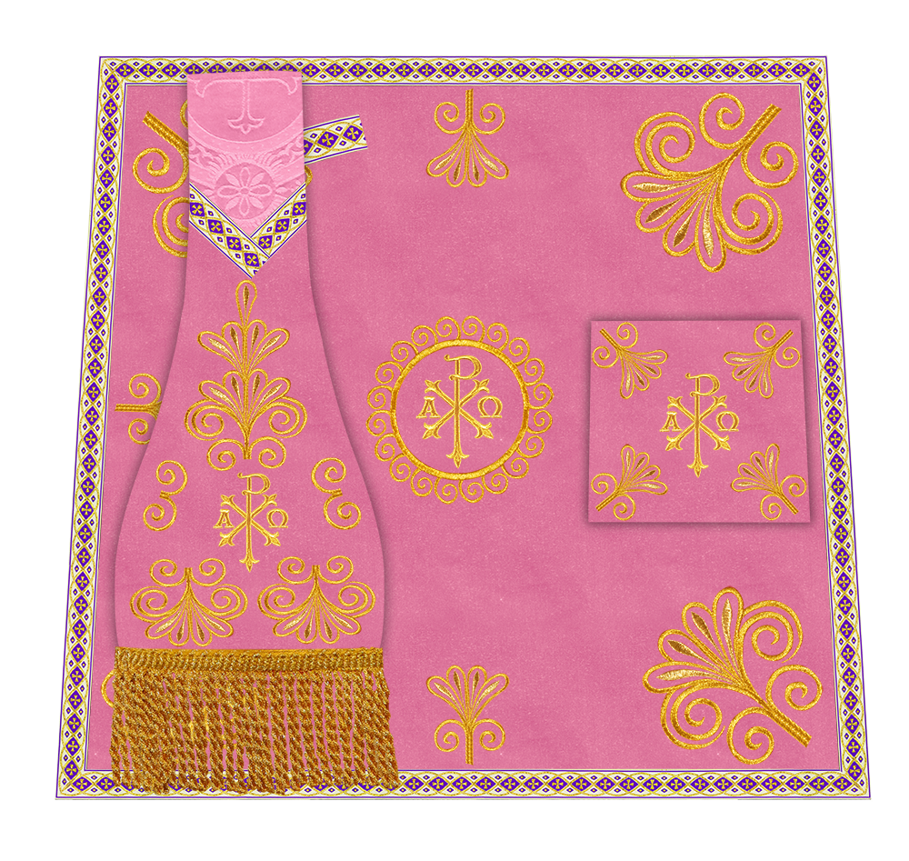 Ornate Embroidery Mass Set with Motif