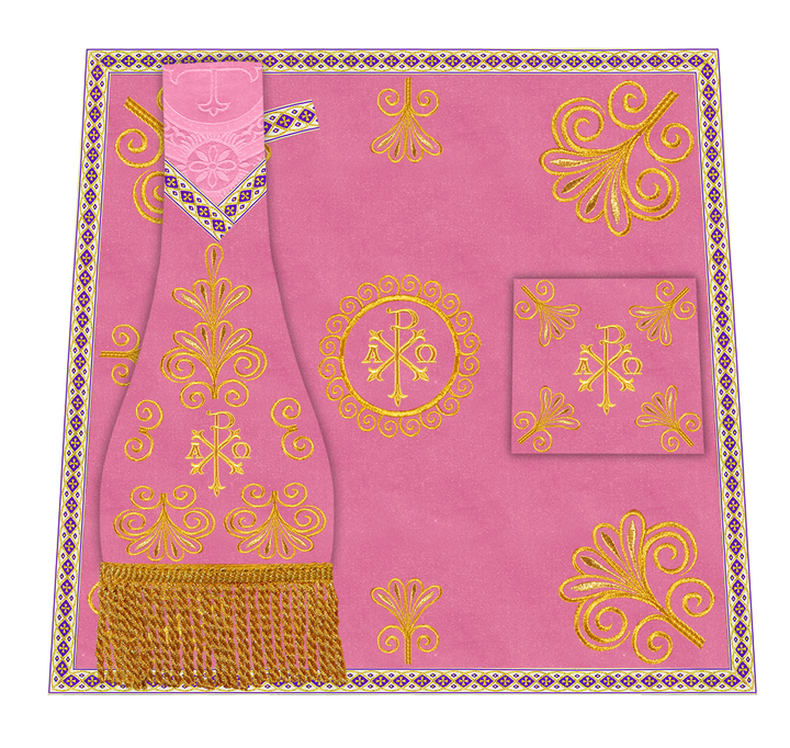 Ornate Embroidery Mass Set with Motif
