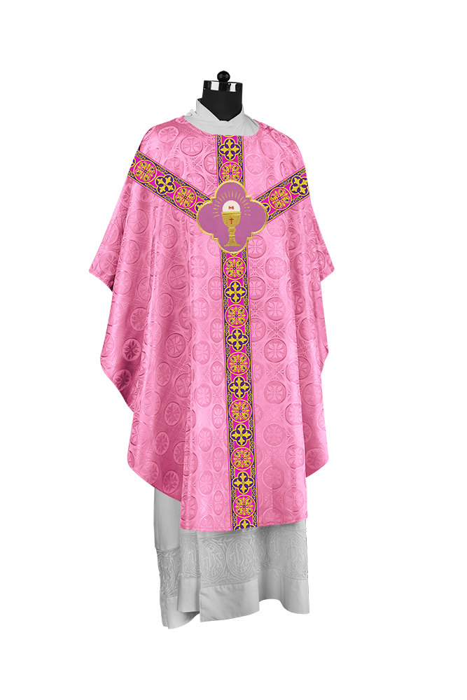 Gothic Chasuble with Y-type Designer Orphrey and Motif