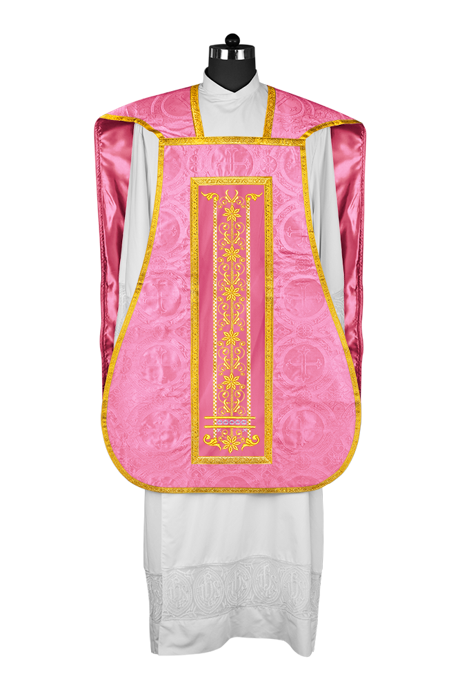 Roman embroidered chasuble vestment - Contemporary collection