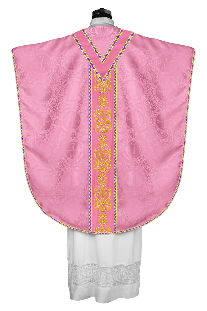 BORROMEAN CHASUBLE VESTMENT WITH DETAILED BRAIDS AND TRIMS