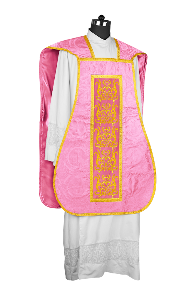 Fiddleback vestment with golden orphrey - Spiritus Collection
