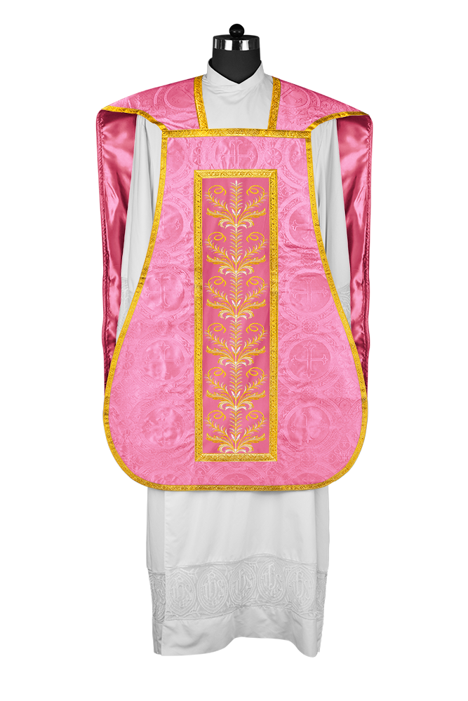 Chasuble Roman Fiddleback Vestment - Sanctus Collection