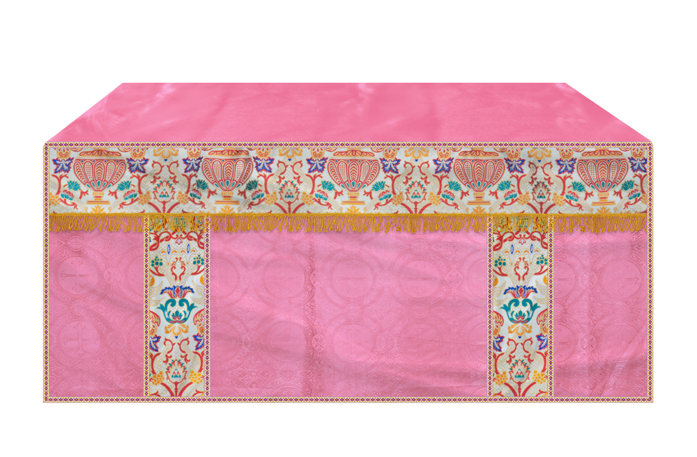 CORONATION TAPESTRY ALTAR CLOTH WITH TRIMS