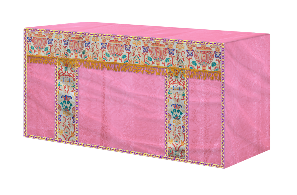 CORONATION TAPESTRY ALTAR CLOTH WITH TRIMS