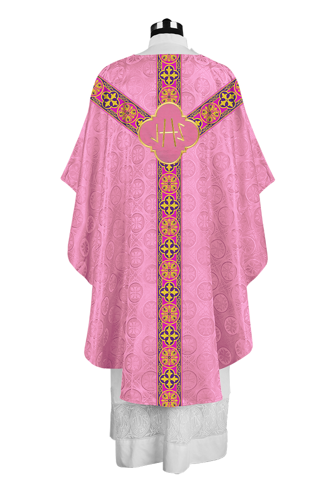 Gothic Chasuble with Y-type Designer Orphrey and Motif