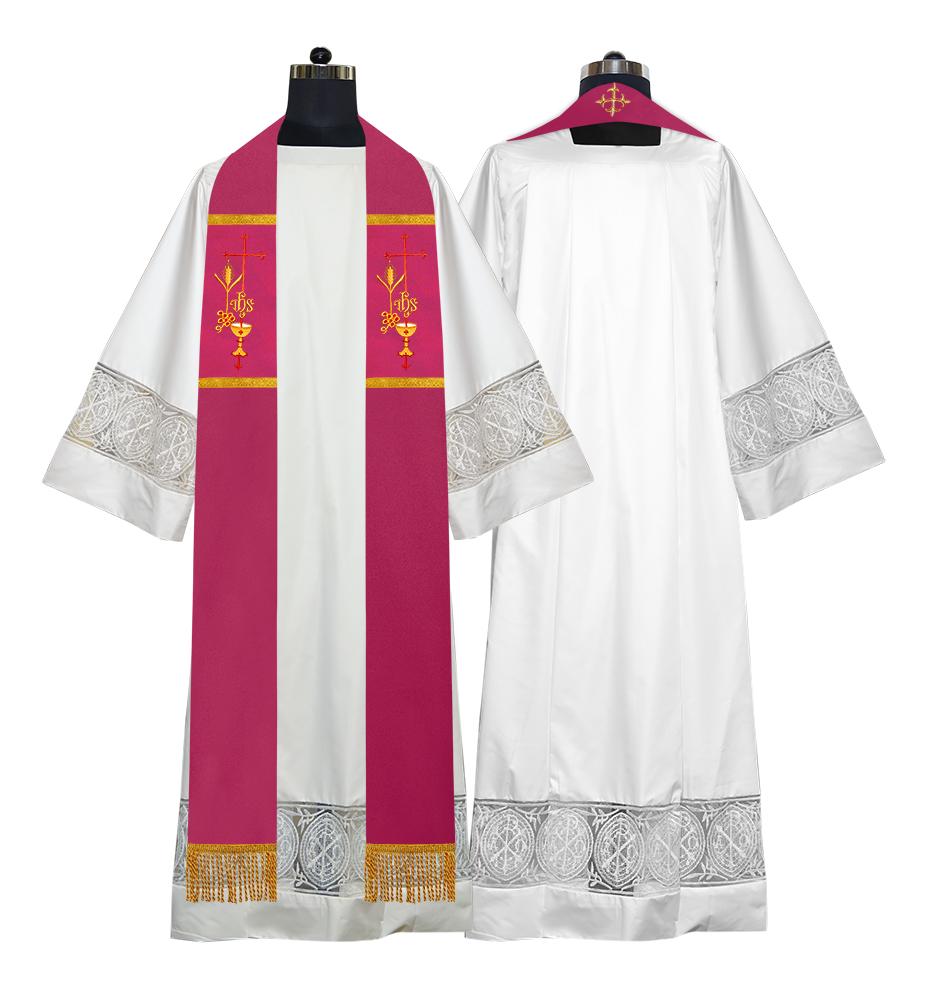Solemn clergy overlay stole
