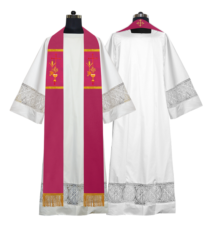 Solemn clergy overlay stole