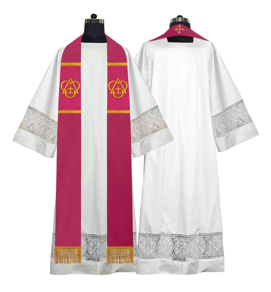 Solemn clergy overlay stole