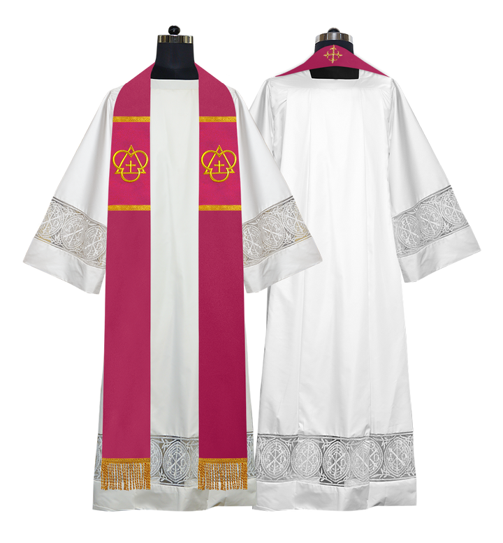 Solemn clergy overlay stole