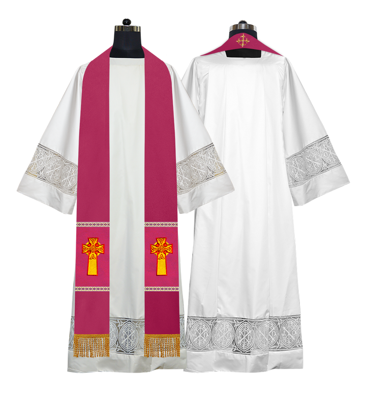 Celtic Cross Motif Gothic Stole