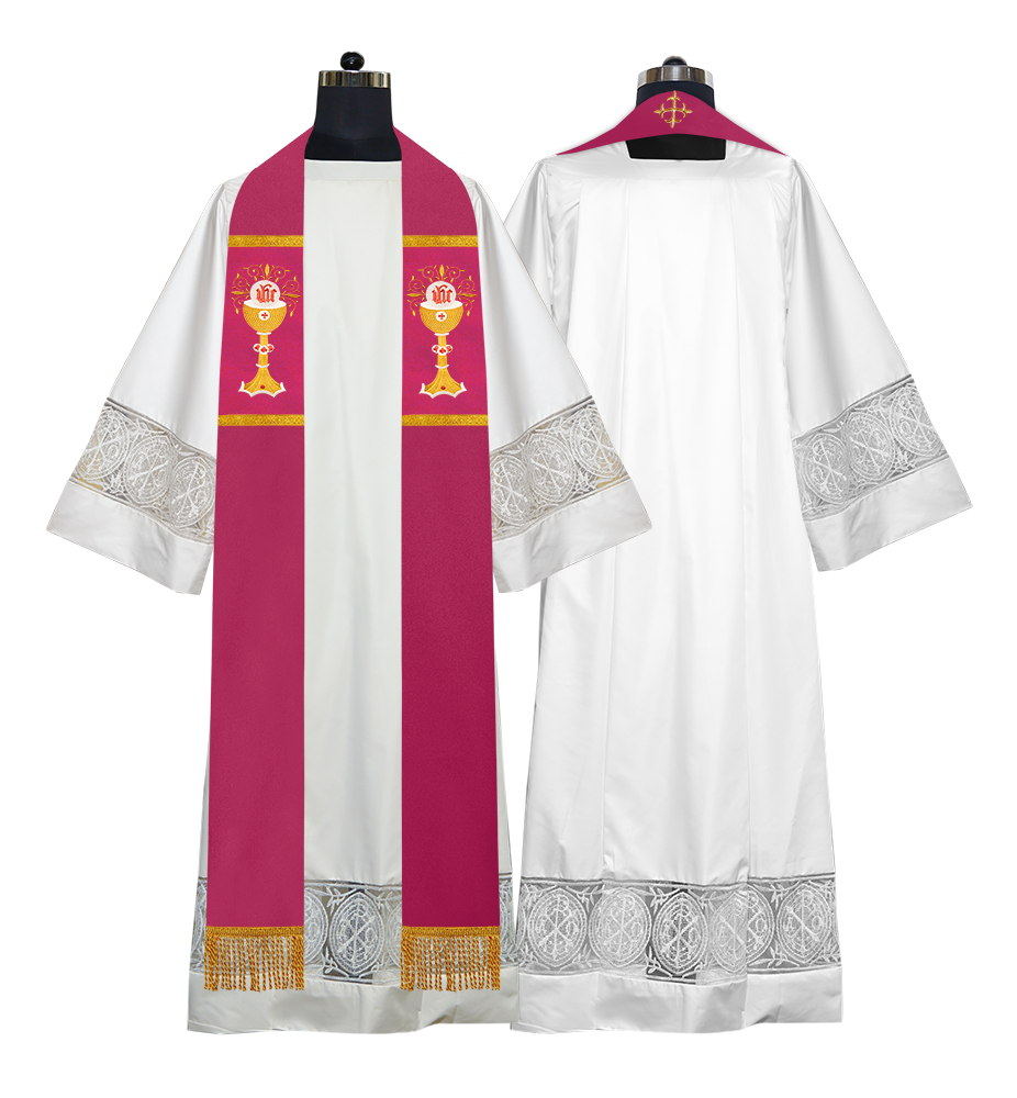 Solemn clergy overlay stole