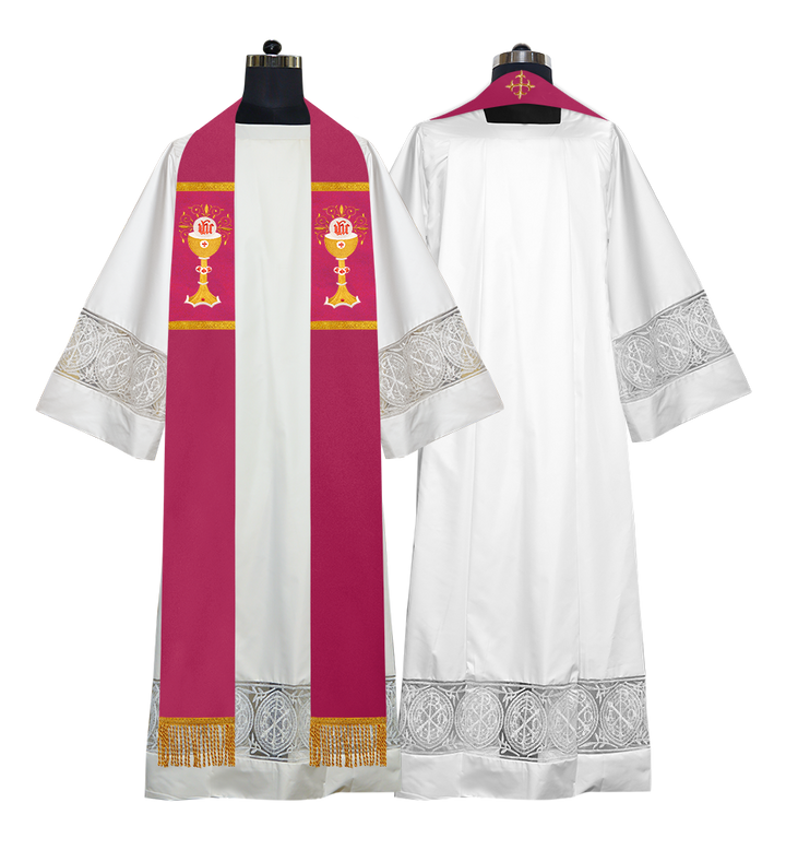 Solemn clergy overlay stole
