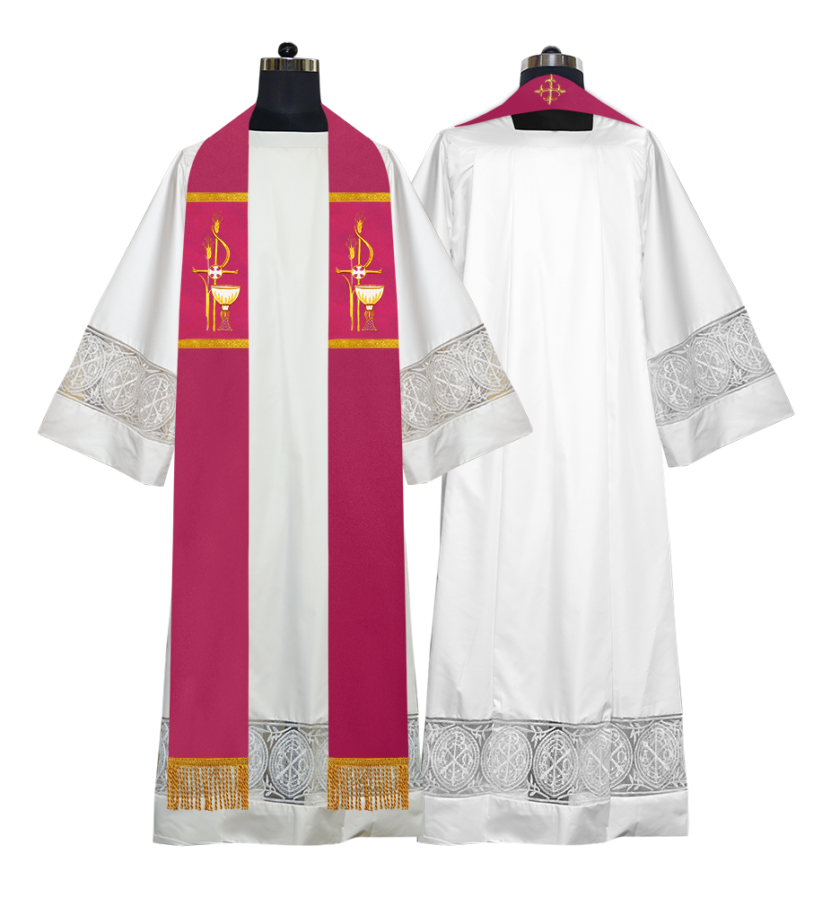 Solemn clergy overlay stole