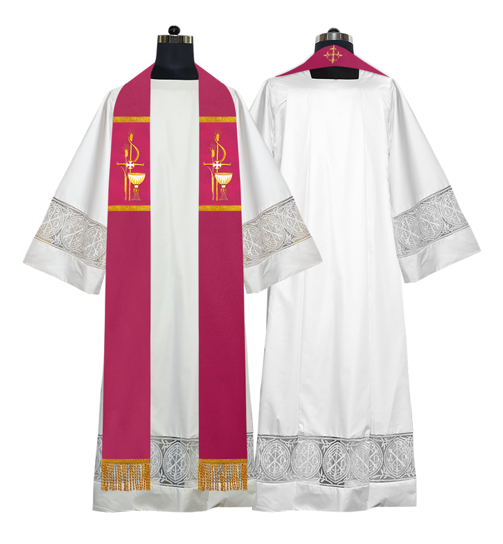 Solemn clergy overlay stole