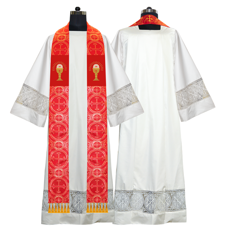 Embroidered Priest Stole with Motif