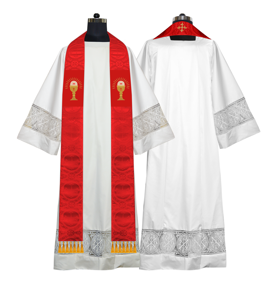 Embroidered Priest Stole with Motif