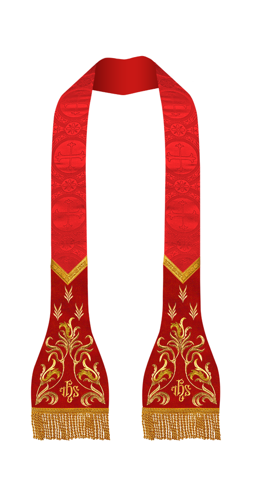 Lustrous Roman Stole Vestments - Cathedral collection
